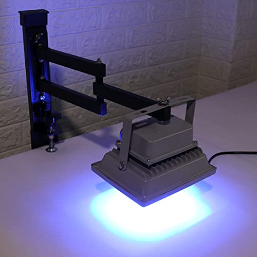 TECHTONGDA 20W LED UV Exposure Unit for Screen Printing, 5.5'' x 4'' Exposure Lamp Size 365nm wavelength, Adjustable Stencil Ink-Jet Making Small Plate UV Light