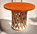 Table Traditional Mexican Equipal Furniture Honey Color Handmade, Artisan in Mexico by Equipales San José Original Leather Ideal for your Home, Bar, Restaurant, Garden, Office, Hotel