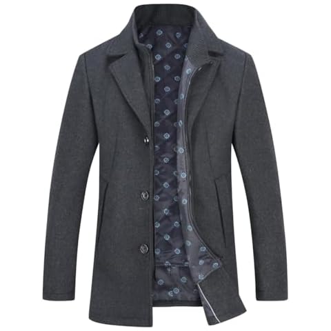 YOUTHUP Men's Winter Coat with Gilet Cover