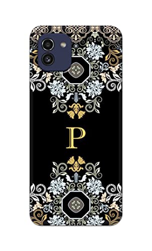 Image of Printed Hard Back Cover Case for Samsung Galaxy A03 Back Cover (Alphabet P) -1803