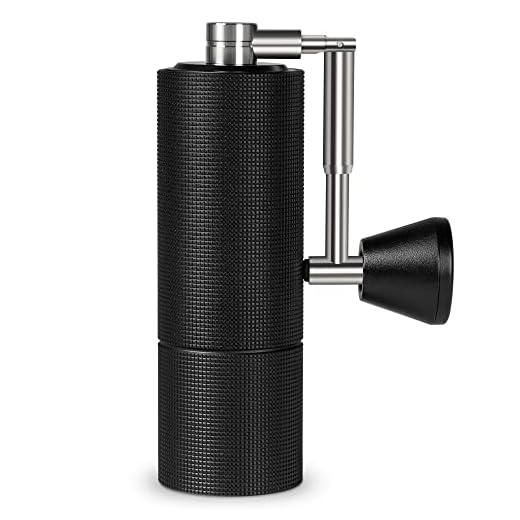 TIMEMORE Chestnut C3 PRO Manual Coffee Grinder with Foldable Handle, Stainless Steel Conical Burr, Internal Adjustable Setting, Hand Coffee Grinder for Espresso Pour Over French Press, Black