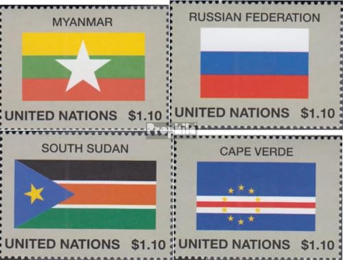 Naciones Unidas - nuevo York 1344-1347 (completa.edición.) nuevo con goma original ** MNH 2013 banderas Naciones Unidas estados miembros (sellos para los coleccionistas) Banderas / Escudos / Mapas