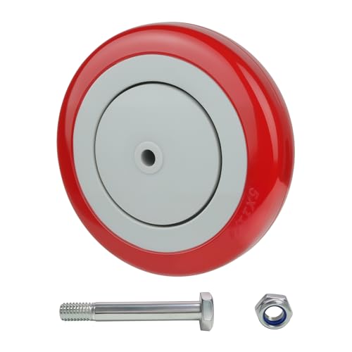 5 in Wheel Caster 5/16" Bore Polyurethane Replacement