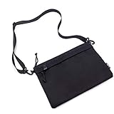 KAUKKO Classic Messenger Bag, Durable, Water-Resistant, fits 10.2, 7.9 tablet (03BLACK)