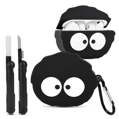for AirPods Pro 3 Case Cover Cute Soft Silicone Protective Funny Anime Case for AirPods Pro 3rd Generation with Cleaner kit 3D Cartoon Character Design Case for AirPod Pro 3 for Women Men Girls Boys