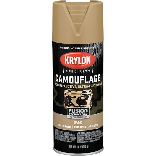 Krylon Camouflage Paint, Ultra Flat, Sand, 11 oz. - K04295000