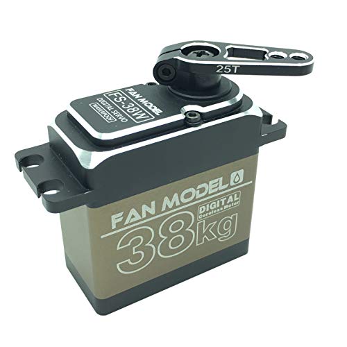 Fan Model FS-38W 38KG/.09S Waterproof High Torque Full Metal Coreless Digital Servo