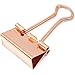 Bright Creations Rose Gold Binder Clips (Medium, 1 in, 50 Pack) - Office Desk Accessories