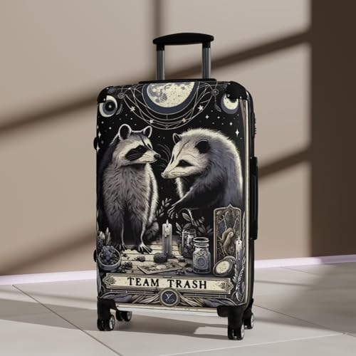 Whimsical Suitcase with Team Trash Design - Fun Luggage for Adventurers, [...]4