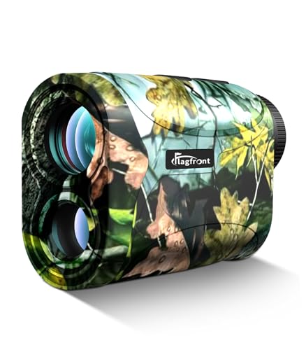Flagfront Range Finder for Hunting, 1200 Yards Laser Rangefinder with 6X Magnification,Speed/Angle/Distance Multifunctional Waterproof Rangefinder for Hunter