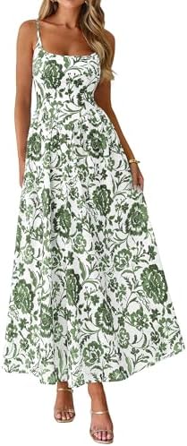 PRETTYGARDEN Womens 2026 Spring Boho Maxi Dress Eyelet Floral Lon...