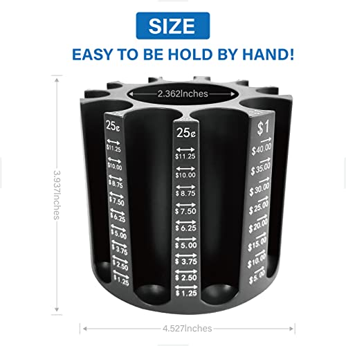 Byteen8 Coin Counter Coin Sorter|Pen Holder + Coin Holder as Desk Organizer|Piggy Bank for Adults & Kids + Pencil Holder for Desk|Coin Wrappers Coin Bank store 500pcs|Creative Gifts for Kids & Family