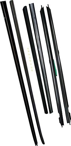 APDTY 141015 Belt Weatherstrip Kit, with Door Moldings