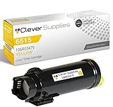 CS Replacement Toner Cartridge Compatible with Xerox Phaser 6510/WorkCentre 6515 106R03692 Yellow