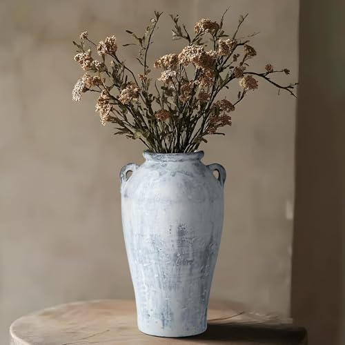 Amazon.com: Rustic Large Ceramic Vase, Vintage Floor Tall Flower Vase ...