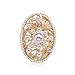 Broche Broches de Perles de Fabrication d'hommes, pour Les vêtements Col Foulard Accessoires Broche Broche Grand Broche de Luxe à Double Usage Haut de Gamme (Golden) Femme Broche