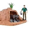 schleich WILD LIFE Special Edition مجموعة ألعاب NatGeo Safari Animal المكونة من 68 قطعة مع شخصيات Ranger والحيوانات، ألعاب الحياة البرية التفصيلية والغامرة للأطفال من سن 3+ عامًا