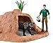 Schleich Wild Life Safari Animal Toy for Boys and Girls Ages 3+, Ranger Adventure Station