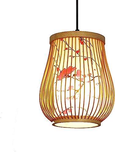 Suspension panier bambou : luminaire contemporain naturel