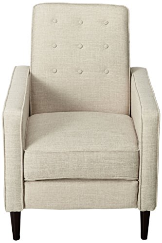 Christopher Knight Home Macedonia Mid Century Modern Tufted Back Fabric Recliner (Cream) #TOP1