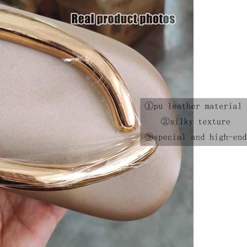 Image of Acrylic Clutch Purse for Women Classic Round Acrylic Evening Handbag Vintage Metal Handlebars Bag for Wedding Party Prom