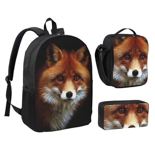 Sac à dos école EdWal FOX2 noir pour transporter les cours et le repas du midi - 2