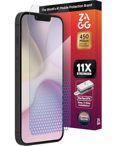 Image of ZAGG XTR5 Screen Protector for iPhone 17e / 16e / 14 /13 / 13 Pro - Glass, Blue Light Protection, 11X Stronger, Eyesafe CPF60 Tech, Anti-reflective Tech, Touch Sensitive Tempered Glass, Easy To Install