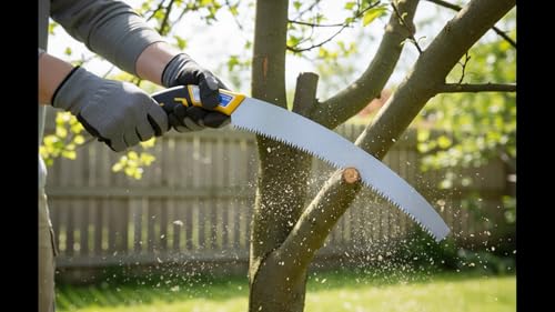 Image of Heavy Duty Hand Pruning Saw, High Carbon Steel Blade, 330mm, Professional Gardening Tool