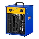 MSW Generador De Aire Caliente Eléctrico MSW-CHEH-9000 (9.000 W, Rango de temperatura 0–85 °C, Función ajuste de temperatura automático)