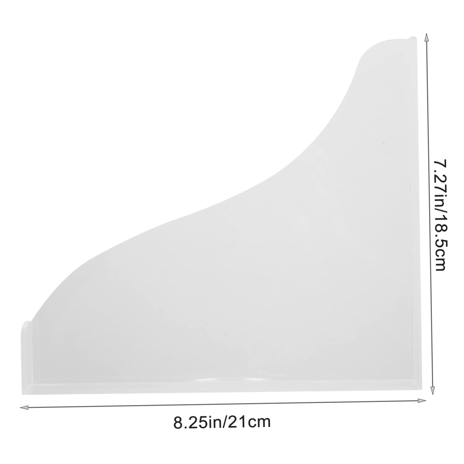 IWOWHERO 1Set Bathtub Kit Acrylic Water Barrier with High Adhesive Tape for Easy Installation Keeps Bathroom Clean and Dry and Smooth Design