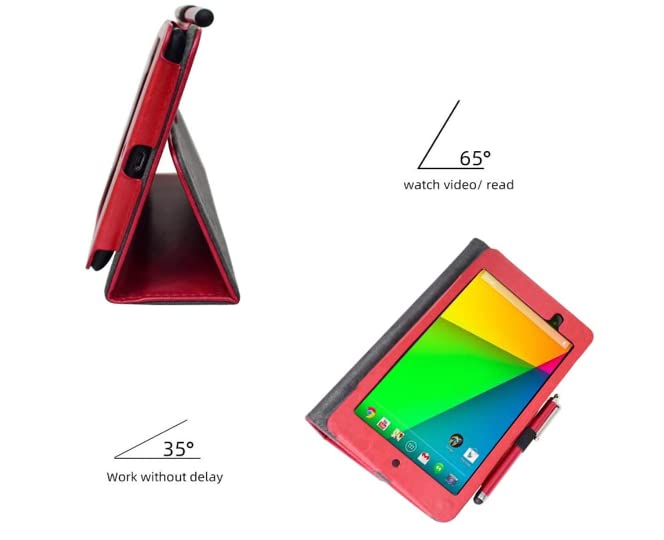 Custodia Universale In Pelle Silicone Per Tablet 7-8 Pollici – Antiurto Con Supporto Per Asus Nexus 7 E Altri