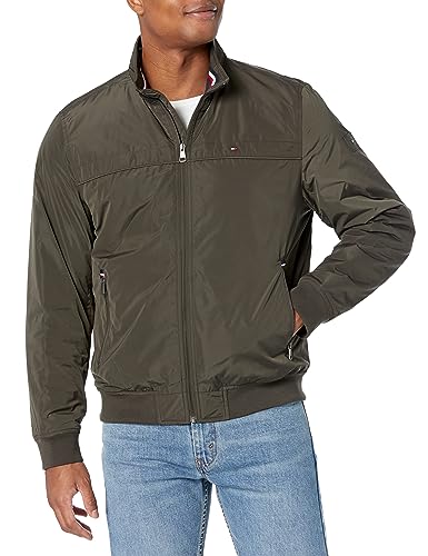 Image of Tommy Hilfiger Men's Performance Faux Memory Bomber Jacket
