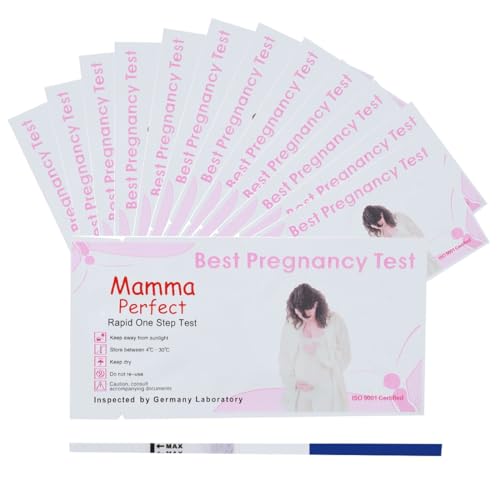 EIHI 30 Piezas Tira Reactiva de Embarazo,Test de Embarazo, Test Ovulacion y Embarazo, Detección Temprana de Gravidez Disponible en Mujeres,Diseñado Exclusivamente para Mujeres