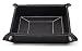 Black Leatherette Mens Valet Tray Catchall and Storage Organizer Gift Boxed