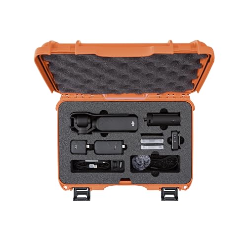 Image of Nanuk 909 Waterproof Hard Case with Custom Foam for DJI Osmo Pocket 3, Orange