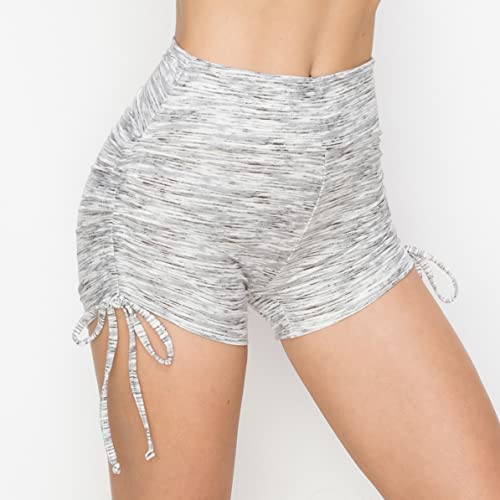 Image of ALWAYS Faux Leather Shorts - High Waist Active Stretch Yoga Short Pants for Women