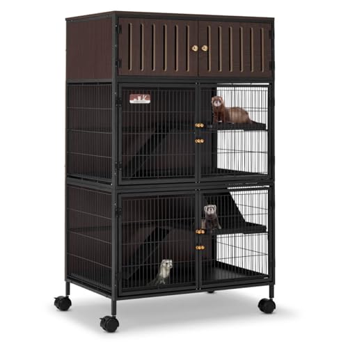 HABUTWAY 50''H Metal Large Ferret Cage,...