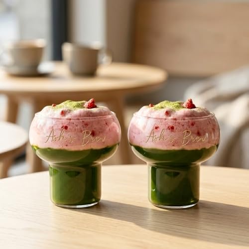 Image of PEBELLIFEWARE Cocktail Bubble Glass Tumblers (Set of 2) - Premium Borosilicate Clear Drinking Glasses 300ml for Coffee, Cocktail, Juice & Smoothie - Heat Resistant, Dishwasher Safe