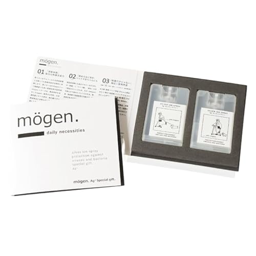 【無添加100%でペットが舐めても安心！】mögen. ペットスプレー 銀イオン水 除菌スプレー 消臭・抗菌 化学薬品無添加 日本製 アルコールフリー 無臭 天然成分100% （成分は純銀と純水とリンゴ酸のみ） (【2個セット】20mlカード型 ギフトセット)の商品画像（Amazon）