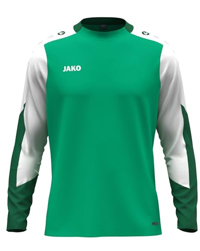 JAKO Unisex Longsleeve-Shirt Dynamic, grün/weiß/dunkelgrün, S