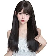 Amazon.co.jp: ORSUNCER ウィッグ ロング 黒 ストレート フルウィッグ