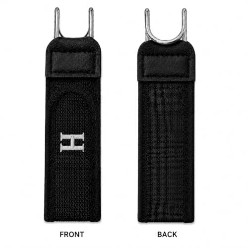 Image of 2PCS Buckleless Belt Hook Set | Elastic Waist Belt with Metal Hook & Hook Loop Closure | Invisible Stretch Waistband for Jeans, Trousers, Workwear & Daily Use