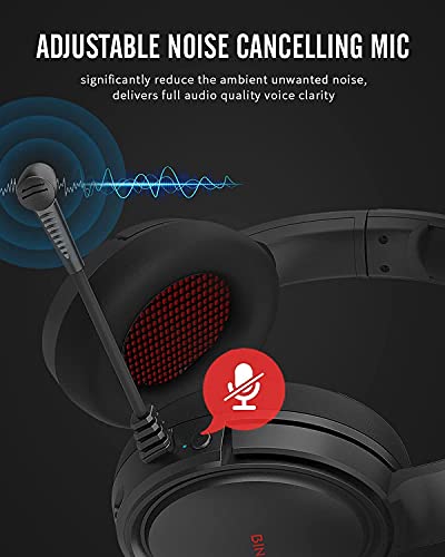 Binnune 2.4G/Bluetooth Wireless Gaming Headset With Microphone For Ps4 Ps5 Playstation 4 5, 48 Hours Playtime, Pc Usb Gamer Headphones With Mic For Laptop Computer #TOP4