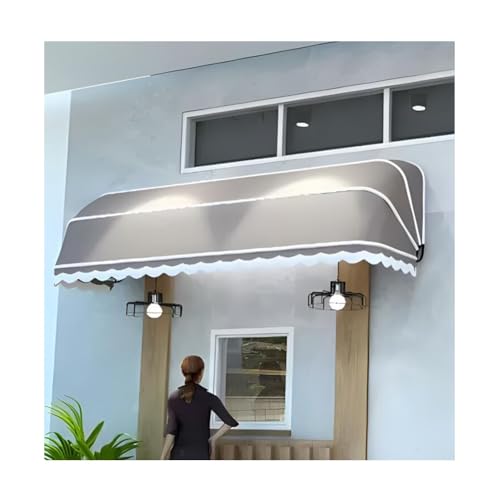 Toldo retráctil, toldo de jardín al aire libre para ventanas y puertas, opciones de tamaño y color personalizables