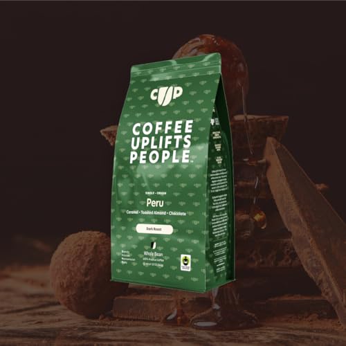 Coffee Uplifts People Café Peruano en Grano Tostado Medio Oscuro miniatura 2