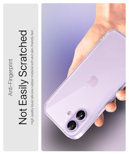 Image of WOW IMAGINE Transparent Back Cover Case for iPhone 17 2025 | Raised Bumps for Full Device & Camera Protection Shockproof TPU Silicone Back Case Mobile Cover - Transparent
