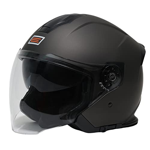 Casque jet moto homologué ECE finition double visière