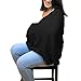 Breastfeeding Cover Infinity Scarf - Nursing Cover Converts to Multi-Use Baby Car Seat Canopy, Stroller Cover, High Chair and Shopping Cart Liner - Black