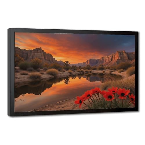 Poster sur toile coucher de soleil décoratif tableau mural salon et chambre 30x45