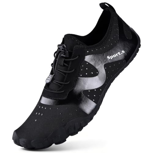 Image of Water Shoes for Men Barefoot Quick-Dry Aqua Sock Outdoor Athletic Sport Shoes for Kayaking, Boating, Hiking, Surfing, Walking
